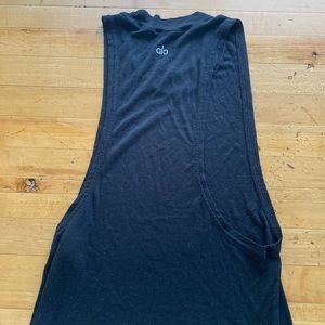 alo yoga black tank size s